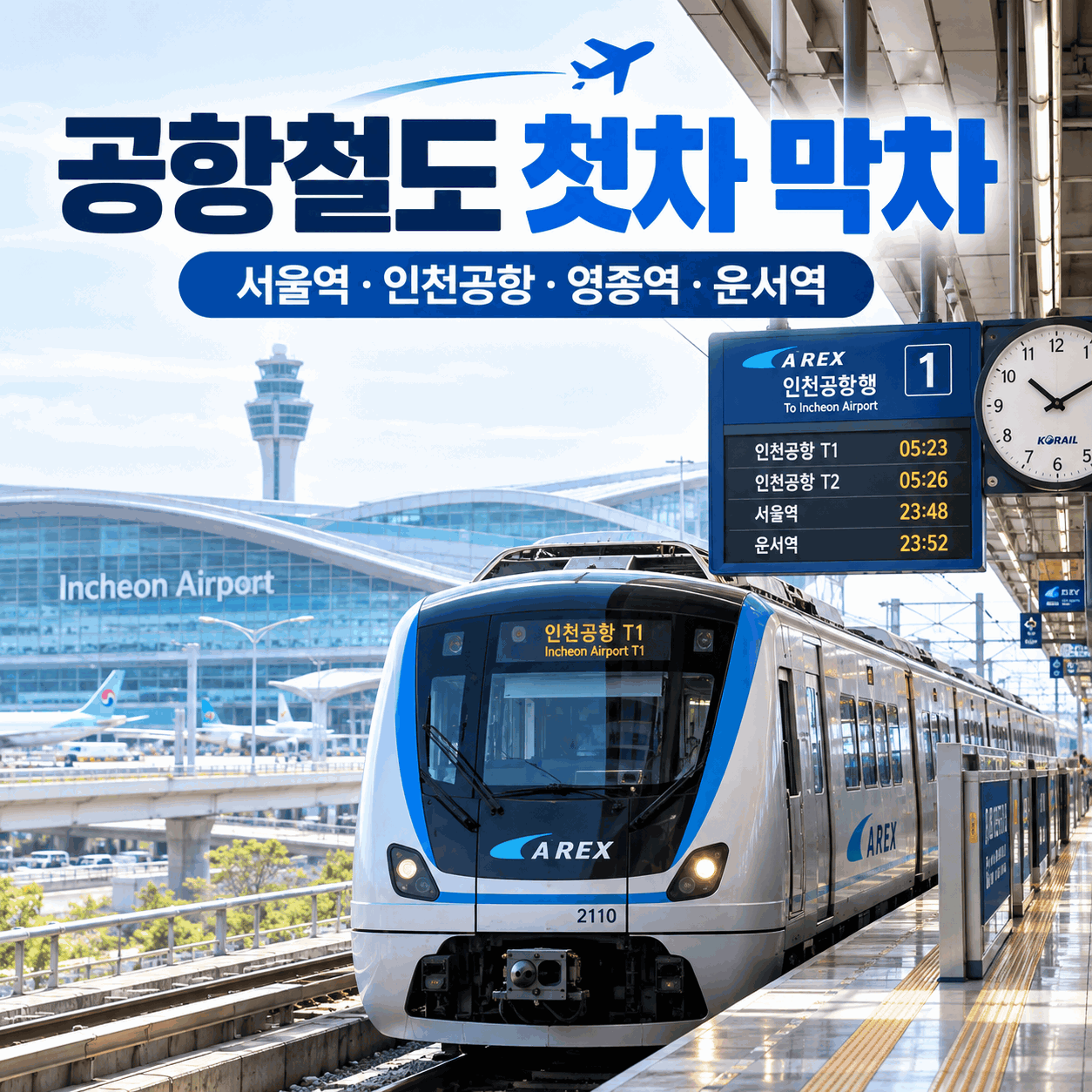 공항철도 첫차 막차